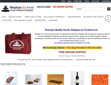 Tablet Screenshot of displaysforfood.com